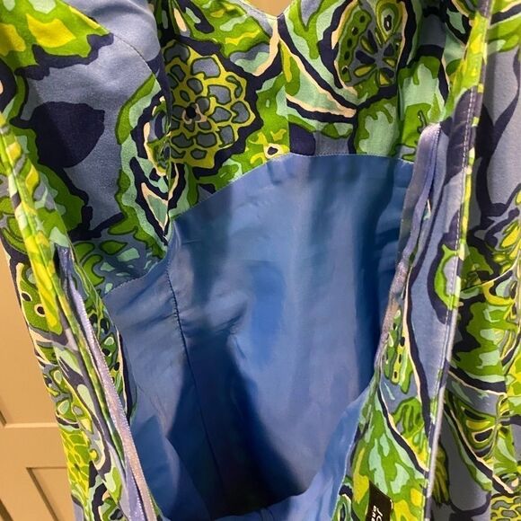 Jones of New York! Blue and Green Dress - Picture 6 of 11